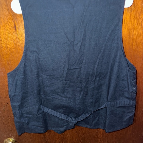 VTG Casey & Max Womens Blue Corduroy Vest Fall Autumn Size Large - Picture 6 of 7